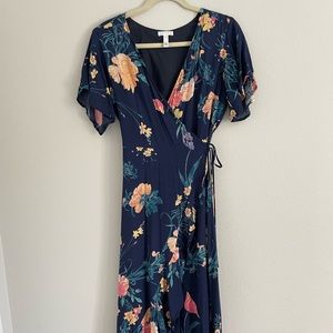 Leith Floral Maxi Wrap Dress